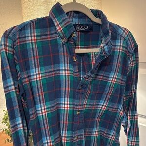 Women’s Blue Plaid Shirt